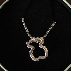 TOUS Cultured Pearl Pendant and Rolo Chain